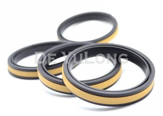 Compact Hydraulic Cylinder Piston Seals , Heat Resistance Excavator Seals